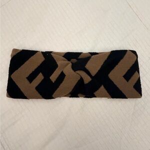 Fendi Black and Brown Headband